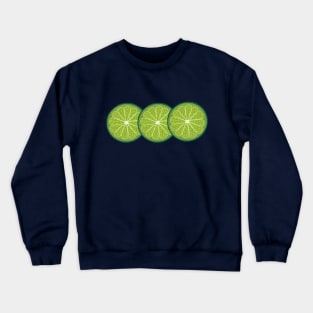 Fresh lime slice pattern Crewneck Sweatshirt